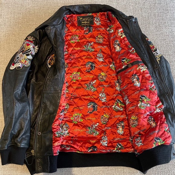 NEW. Ed Hardy Leather Jacket - Picture 4 of 6
